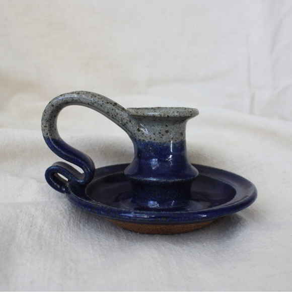 Stoneware candlestick - Picture 3 of 6